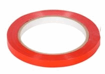 Zakkensluittape 9mmx66m Rood. 32my