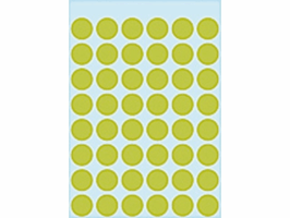 Etiket HERMA 1868 rond 12mm fluor groen 240 stuks