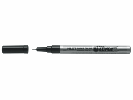 Fineliner PILOT Super Color extra fijn zilver