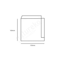 FSC® papieren hamburgerzakje 15x16cm