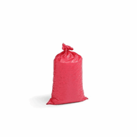 Standaard afvalzakken, LDPE, 70 l 60 µm (Kleur: Rood; Materiaaldikte: 55 µm)