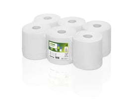 Satino Comfort Centerfeed Handdoekrol CF1, 2-Laags, 138 m, Helder wit (pak 6 rollen)