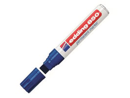 Edding 850 Permanente Marker, Beitelvormige Punt, 5 - 15 mm, Blauw (doos 5 stuks)