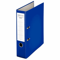 Ordner A4 met kunststof oppervlak rugbreedte 80 mm, VE = 20 st. blauw