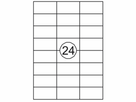 Etiket Quantore 70x37mm 2400stuks