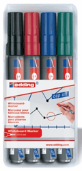 VILTSTIFT EDDING 250 WHITEBOARD ROND 1.5-3MM ASS artikel afbeelding