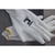 Gebreide naadloze nylon handschoenen met dunne PU laag in de handpalm en op de vingers en elastische manchet.