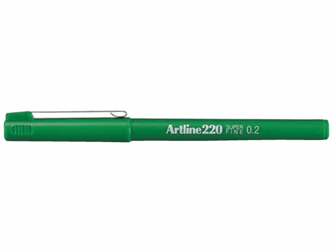 FINELINER ARTLINE 220 ROND 0.2MM GROEN artikel afbeelding
