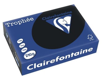 Clairefontaine Trophée Papier, A4, 210 g/m², Zwart (pak 250 vel)