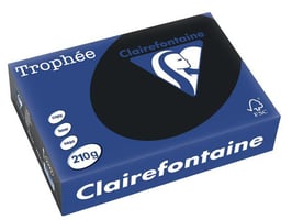 Clairefontaine Trophée Papier, A4, 210 g/m², Zwart (pak 250 vel)