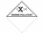 Gevarenetiket A116, 100X100mm wit opdruk zwart. Bedrukking Marine Pollutant artikel afbeelding