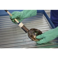 Professionele, staande onderdelenreiniger, voor vatinhoud 200 l complete set, bestaande uit apparaat 200 l speciaal reinigingsmiddel en 200 l opvangbak