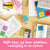 Memoblok Post-it 654 76x76mm roze