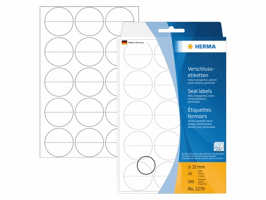 Etiket HERMA 2279 32mm transparant 240 etiketten