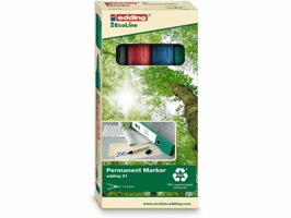 Edding Permanent marker 21 EcoLine (pak 4 stuks)