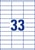 Etiket Avery Zweckform 3421 70x25.4mm wit 3300stuks