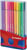 Viltstift STABILO Pen 68/20 ColorParade in rood/blauw etui medium assorti etui à 20 stuks
