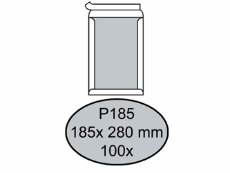 ENVELOP QUANTORE BORDRUG P185 185X280 ZK 120GR WIT artikel afbeelding