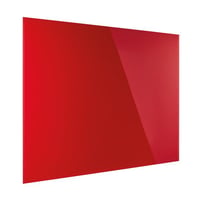Designbord van glas, magnetisch b x h = 1500x1000 mm kleur intensief rood