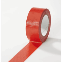 Textiellint, gekleurd, dikte 165 µm lengte 50 m, breedte 38 mm, VE = 24 rollen rood