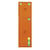 Hulpzuil conform DIN 13169 signaaloranje, h x b x d = 1680x490x200 mm met vulling en eerste hulp koffer