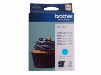 INKCARTRIDGE BROTHER LC-123 BLAUW artikel afbeelding