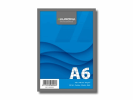 AURORA Schrijfblok A6, geruit 5 mm, 100 vel (pak 10 stuks)