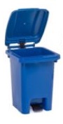 Blauwe pedaalemmer