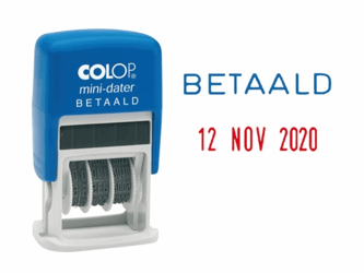 WOORD-DATUMSTEMPEL COLOP S160B BETAALD artikel afbeelding