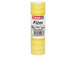 Plakband tesafilm® Standaard 10mx15mm krimp transparant 10 rollen