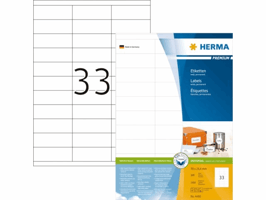 Etiket HERMA 4455 70x25.4mm premium wit 3300 stuks