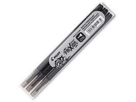 Pilot Vulling rolschrijver FriXion Point Zwart (pak 3 stuks)