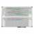Maand-/jaarplanner, 2x6 maanden, inclusief toebehorenset hoogte 900 mm, staal breedte 1200 mm