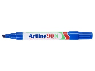 Artline 90N Permanente Marker, Beitelvormige Punt, 2 - 5 mm, Blauw