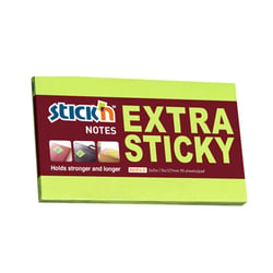 Notitieblok Stick'n SS 76x127mm groen/p6