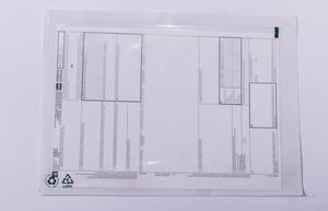Zelfklevende Paklijst Enveloppen LDPE 60% Recycled, C4, 328x235, Transparant