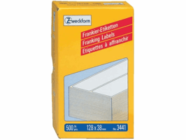 Frankeeretiket Avery Zweckform 3441 128x38mm 500stuks