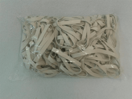 CULTO Kluitelastiek 100/10mm Wit Zak 1kg