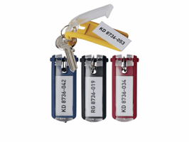 Sleutelhanger Durable key clip bl/pk 6