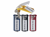 Durable Key clip sleutelhanger Rood, 25 (pak 6 stuks) artikel afbeelding