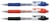 Gelschrijver Quantore grip drukknop 0.7mm blauw