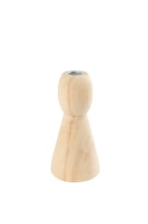 Kandelaar Creotime hout conisch 9.5cm