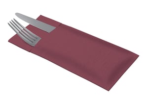 Servetten Tork 509603 LinStyle Pochette donkerrood burgundy 19.5x9.8cm 50stuks