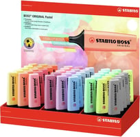Markeerstift STABILO Boss Original pastel display à 45 stuks