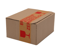 Papieren Tape ECO 50mm breed x 50mtr. Breekbaar Fragile Zerbrechlich Glas