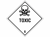 Gevarenetiket A108, 100X100mm wit opdruk zwart. Klasse 6 Toxic artikel afbeelding