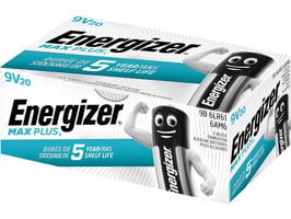 Energizer Energizer Max Plus 9V Batterij (pak 20 stuks)