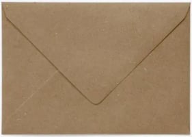 Envelop Papicolor EA5 156x220mm recycled kraft bruin