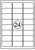 Etiket Quantore 63.5X33.9mm 360stuks artikel afbeelding