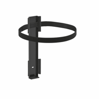 Wandbeugel voor prullenbak, zwart, voor 30/50 l